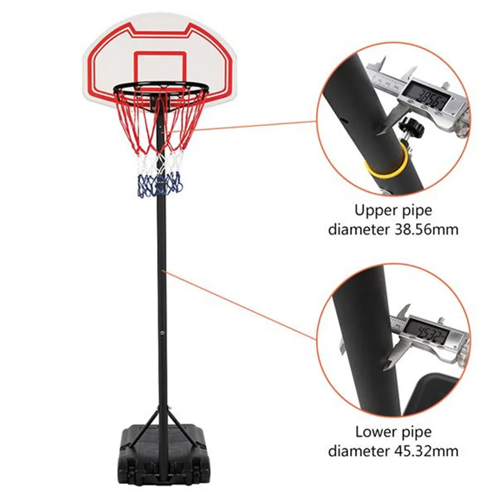 YIWA Basketball Stand Portable Removable Basketball Hoop for 7# Basketball